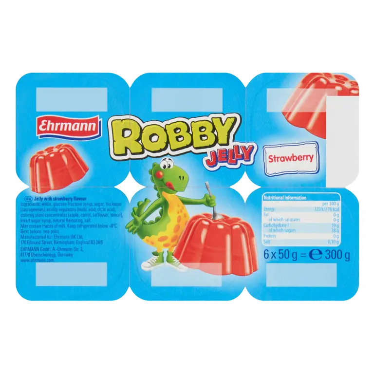 Ehrmann Robby Jelly Strawberry 6 x 50g (300g)