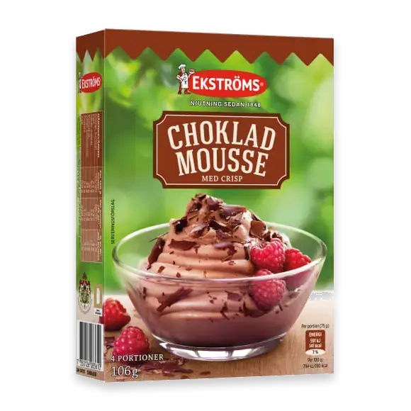 Chokladmousse med Crisp