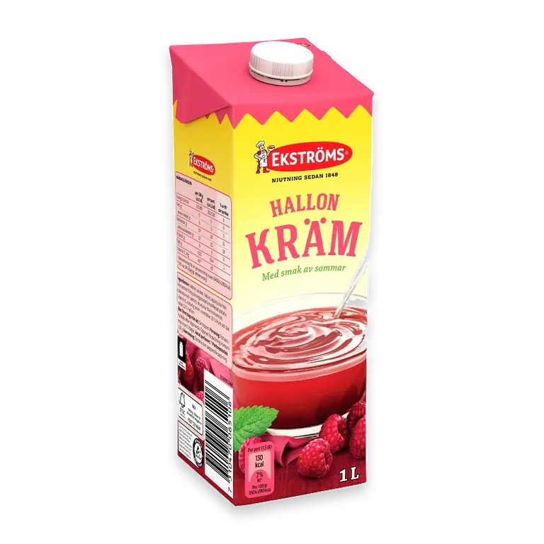 Hallonkräm 1l