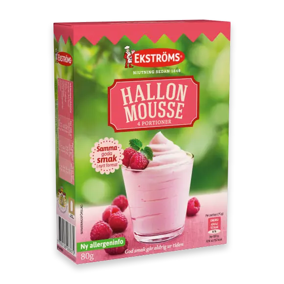 Hallonmousse