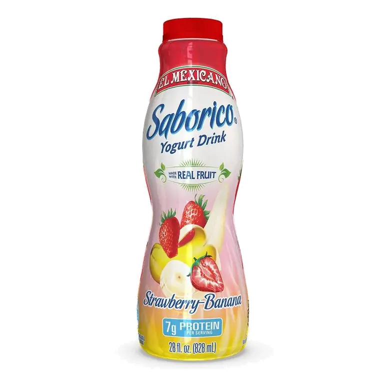 El Mexicano Straw-Banana Drinkable Yogurt, 28 fl oz