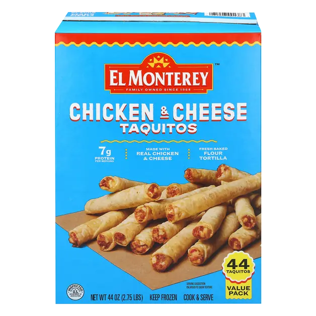 Chicken & Cheese Taquitos - 44 ct Frozen