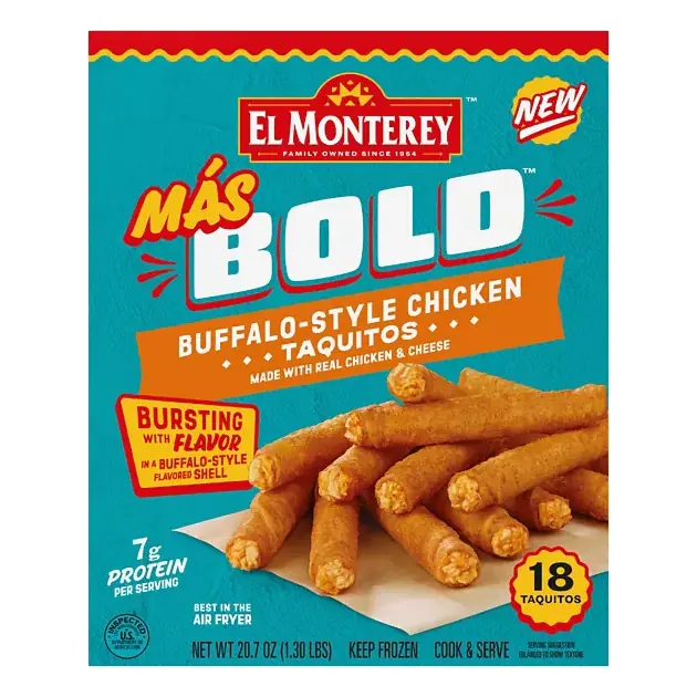 Mas Bold Buffalo-Style Chicken Taquitos