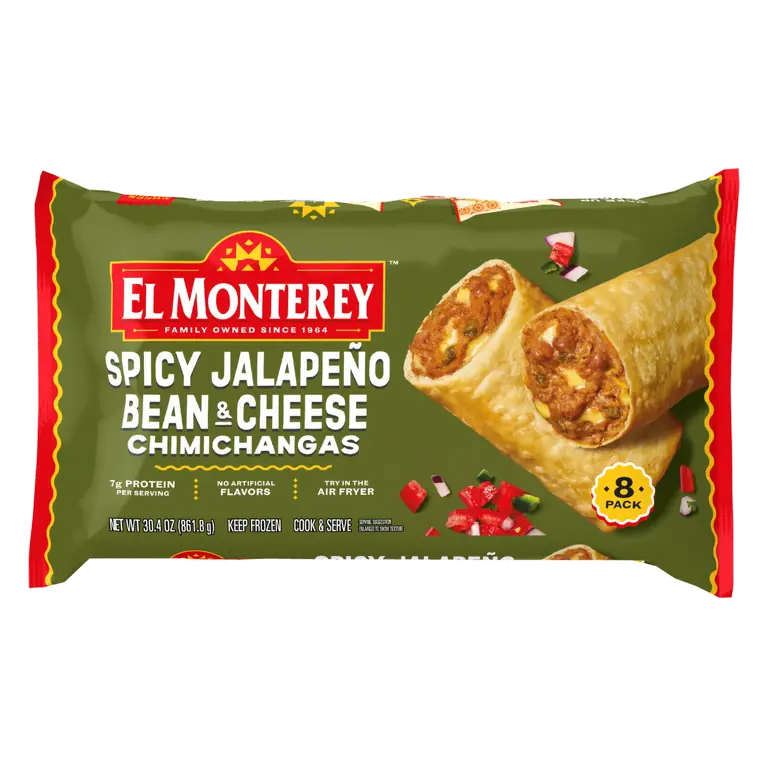 Medium Spicy Jalapeno Bean & Cheese Chimichangas