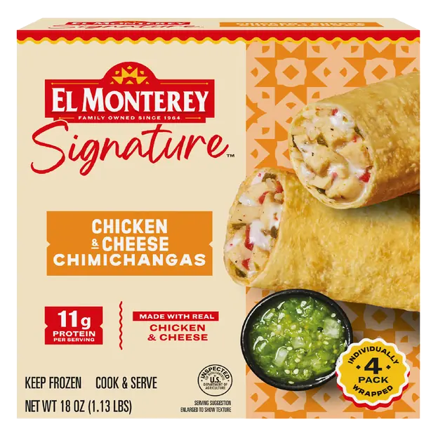 Signature Chicken & Cheese Chimichangas - 4 ct Frozen