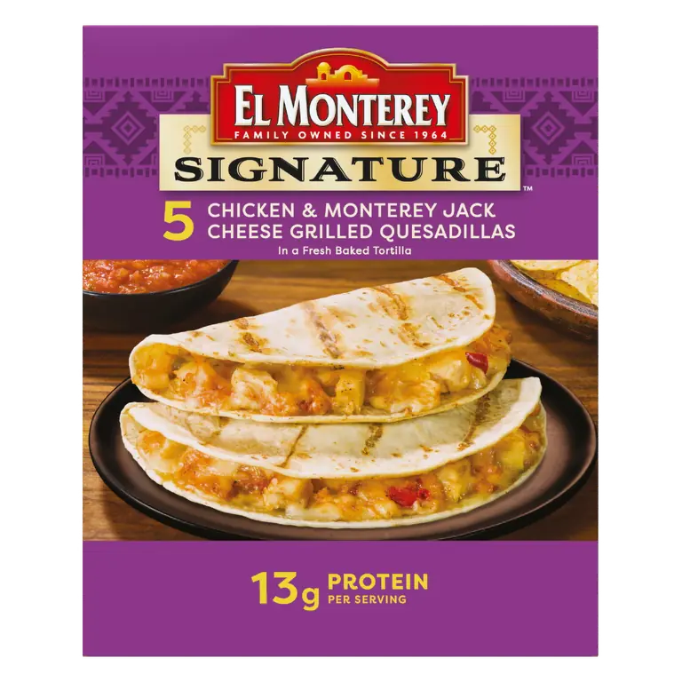 Signature Chicken & Monterey Jack Cheese Grilled Quesadillas, 5 count (Frozen)