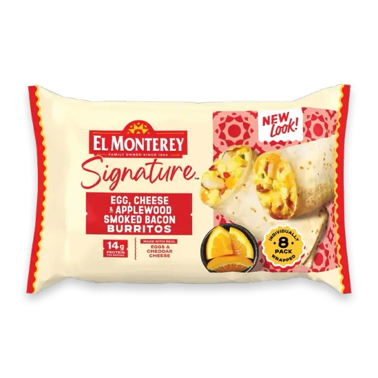 Signature Egg, Applewood Smoked Bacon and Cheese Frozen Breakfast Burritos