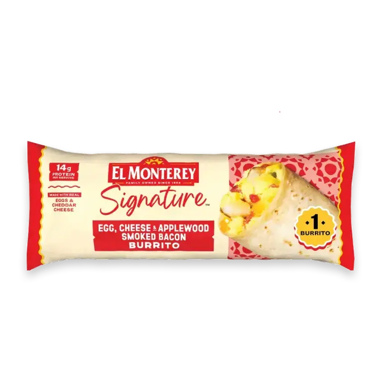 Signature Egg Applewood Smoked Bacon & Cheese Frozen Breakfast Burrito