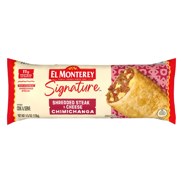 Signature Shredded Steak Cheese & Rice Chimichanga Frozen