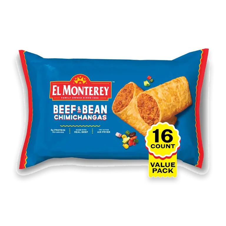 Value Pack Beef & Bean Frozen Chimichangas