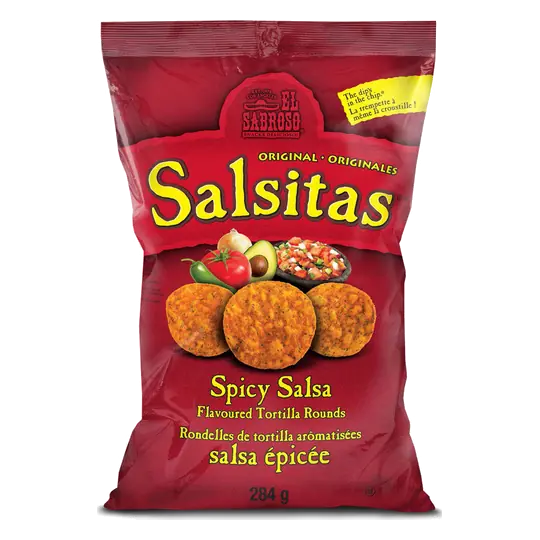 Tortilla Rounds Salsitas Spicy Salsa 284 g