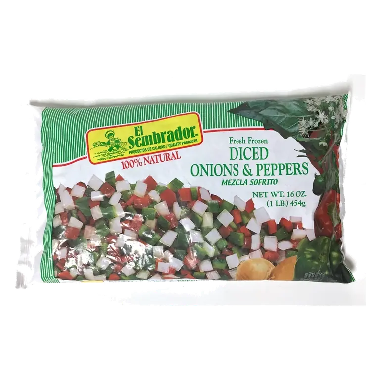 El Sembrador Diced Onions & Peppers, 16oz