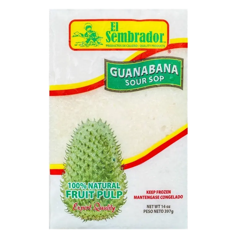 El Sembrador Pulp Soursop, 14oz: No Added Sugar