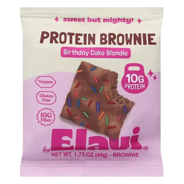 Birthday Cake Blondie Protein Brownie