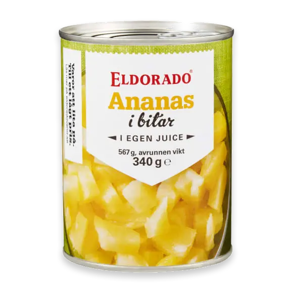 Ananas Bitar i Egen Juice