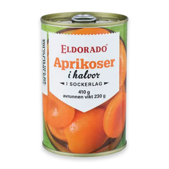 Aprikoser Konserverad