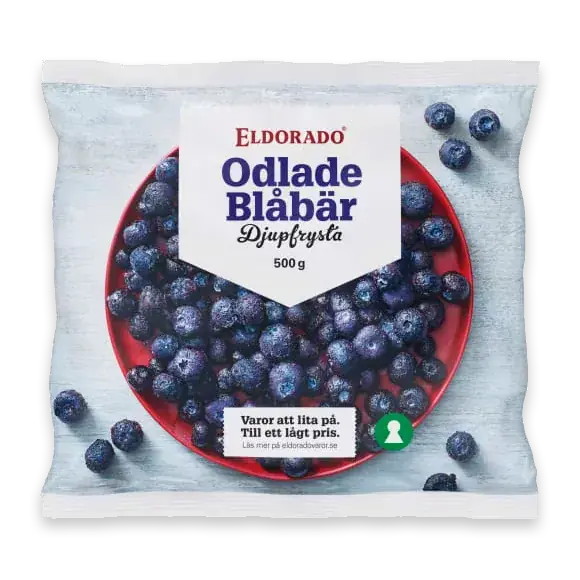 Blåbär Odlade Fryst