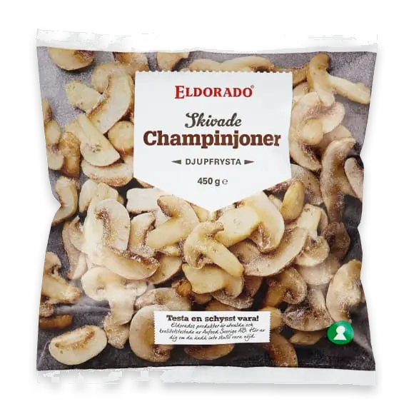 Champinjoner Skivade Frysta