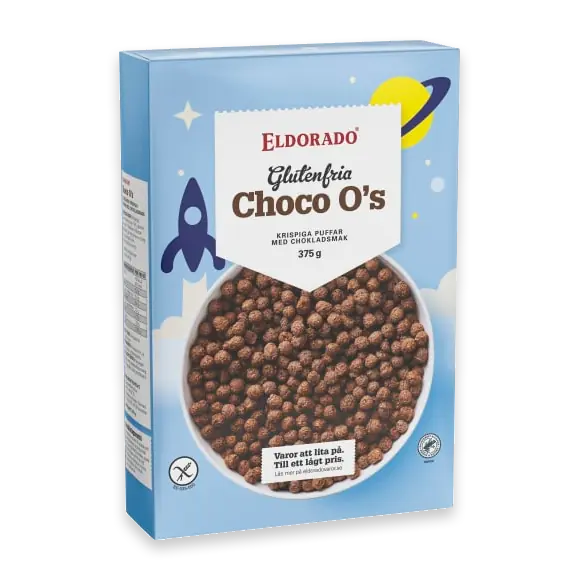 Choco O's Puffar Chokladsmak Glutenfria