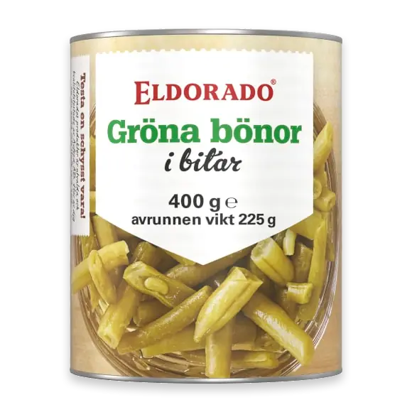 Gröna Bönor Skurna