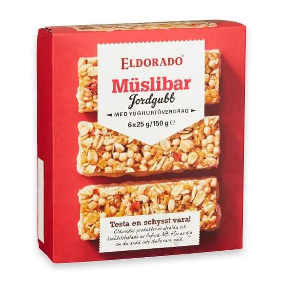 Jordgubb Müslibar 6-pack
