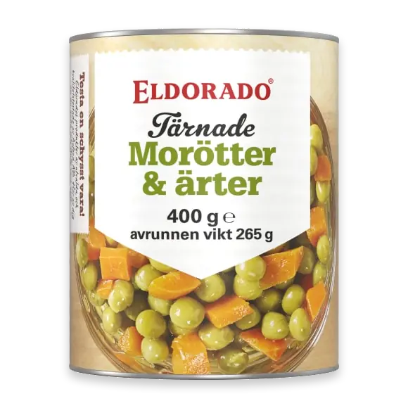 Morötter Ärter Tärnade
