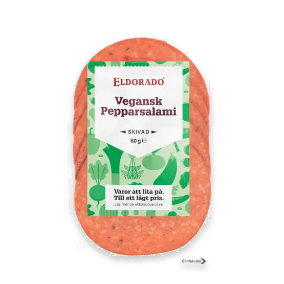 Pepparsalami Vegansk