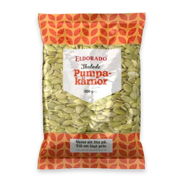 Pumpakärnor Skalade