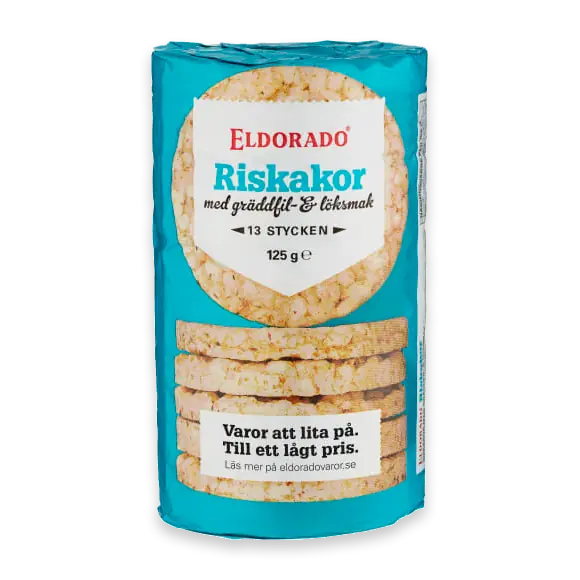Riskakor Gräddfil & Lök
