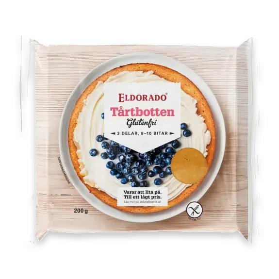 Tårtbotten 3-delad 8-10bitar Glutenfri