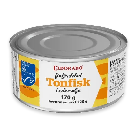Tonfisk Finfördelad i Olja