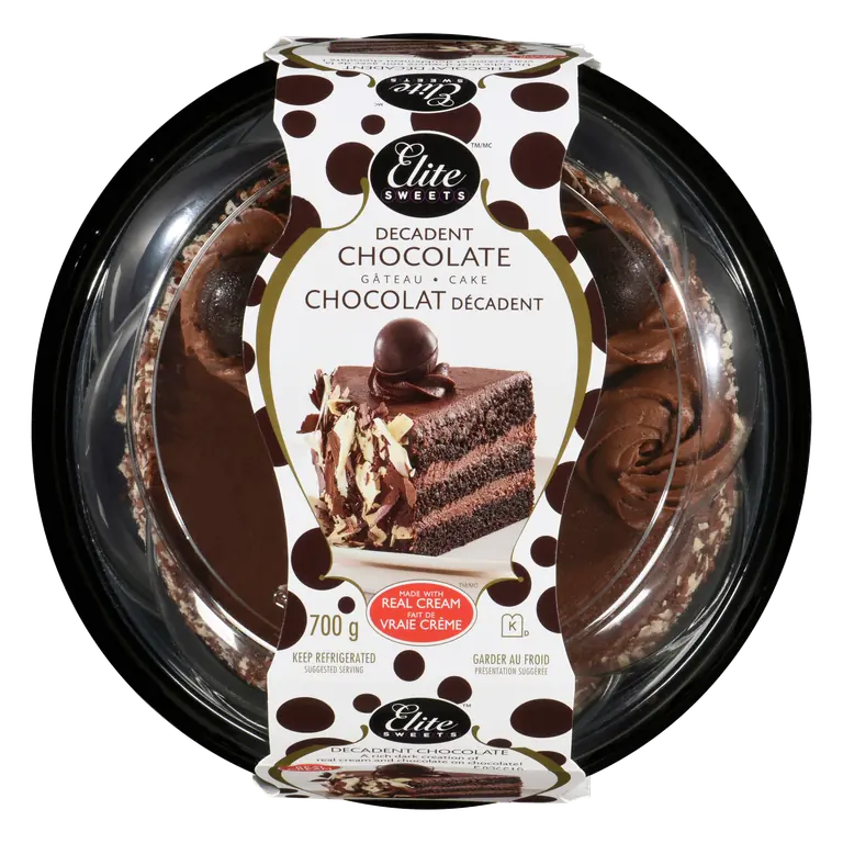 Cake Decadent Chocolate 6-Inch 700 g (frozen)