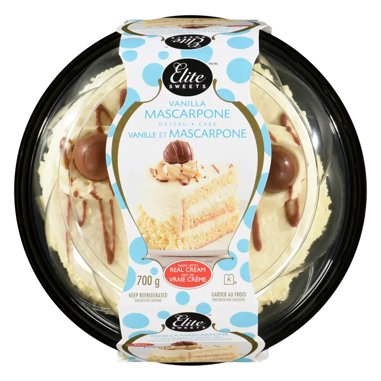 Cake Vanilla Mascarpone 6-Inch 700 g (frozen)