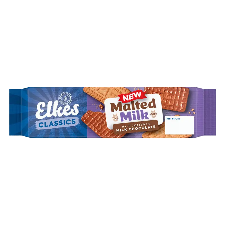Elkes Classics Malted Milk Half Coated in Milk Chocolate 250g