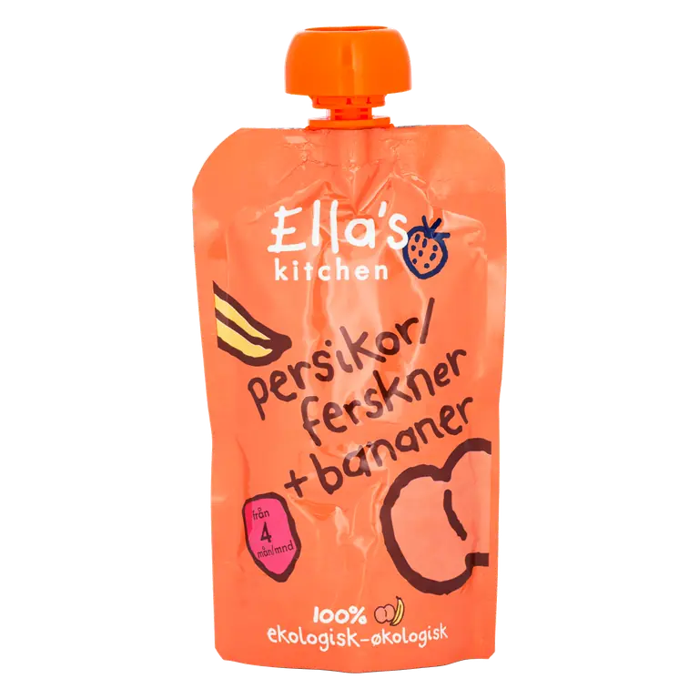 Persikor Banan Puré