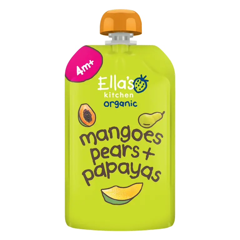Puré Ekologisk Mango/Päron/Papaya
