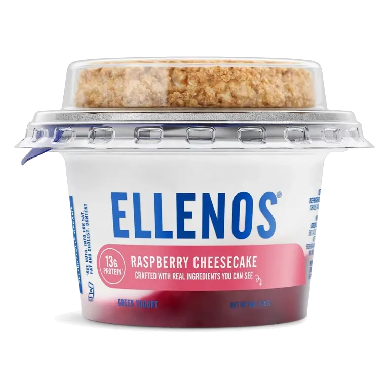 Ellenos Raspberry Cheesecake Indulgent Yogurt, 6oz: 13g Protein
