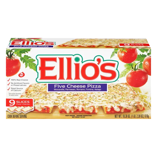 Five Cheese Pizza - 9 slices Frozen