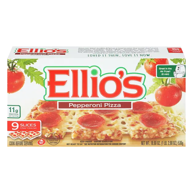 Pepperoni Pizza Frozen - 9 slices