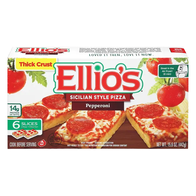 Sicilian Style Thick Crust Pepperoni Pizza Frozen - 6 slices