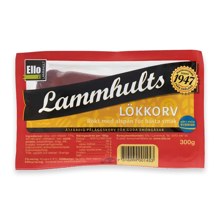 Lökkorv Lammhults 300g