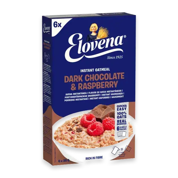Havregrynsgröt Mörk Choklad Hallon