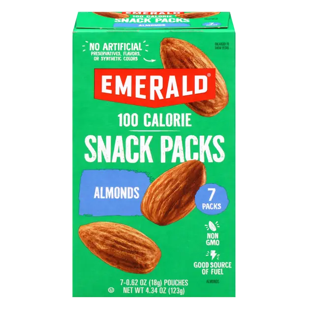 100 Calorie Whole Almonds Snack Packs - 7 ct