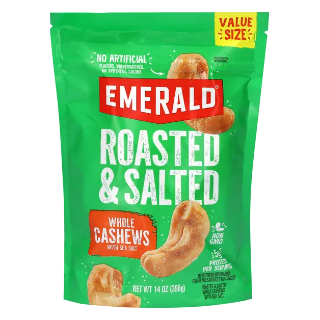 Whole Roasted & Salted Cashews with Sea Salt Value Size