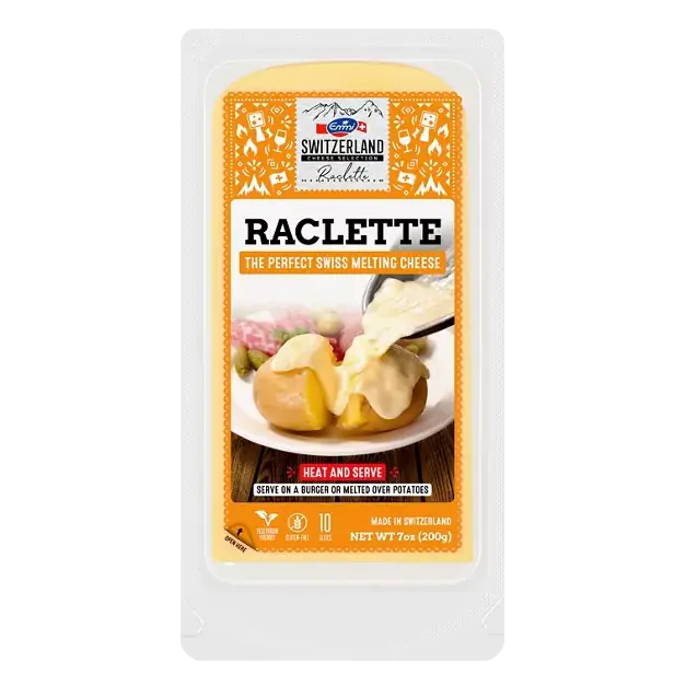 Classic Swiss Raclette Cheese Slices