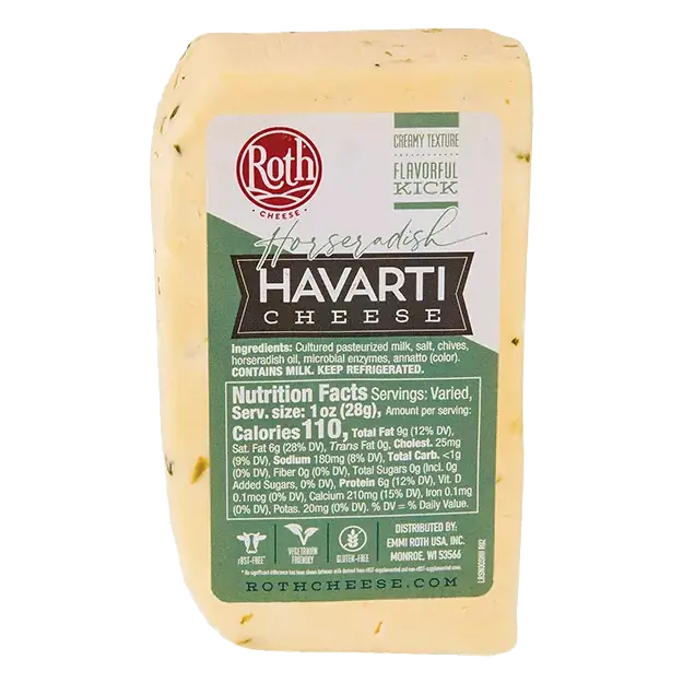 Horseradish and Chive Havarti Cheese