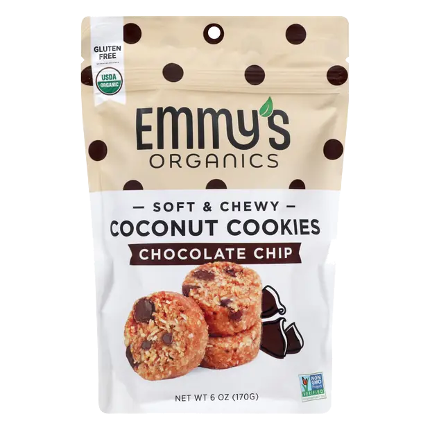 Gluten & Grain Free Vegan Chocolate Chip Coconut Cookies
