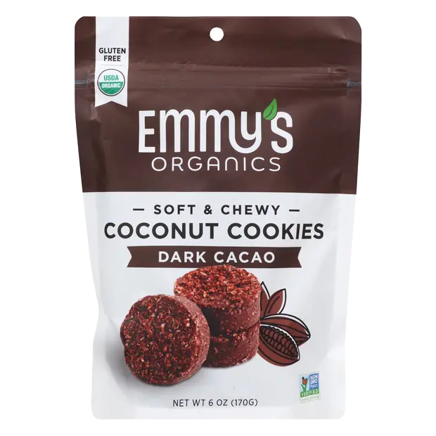 Gluten & Grain Free Vegan Dark Cacao Coconut Cookies