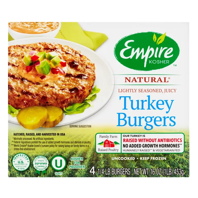 Natural Turkey Burgers