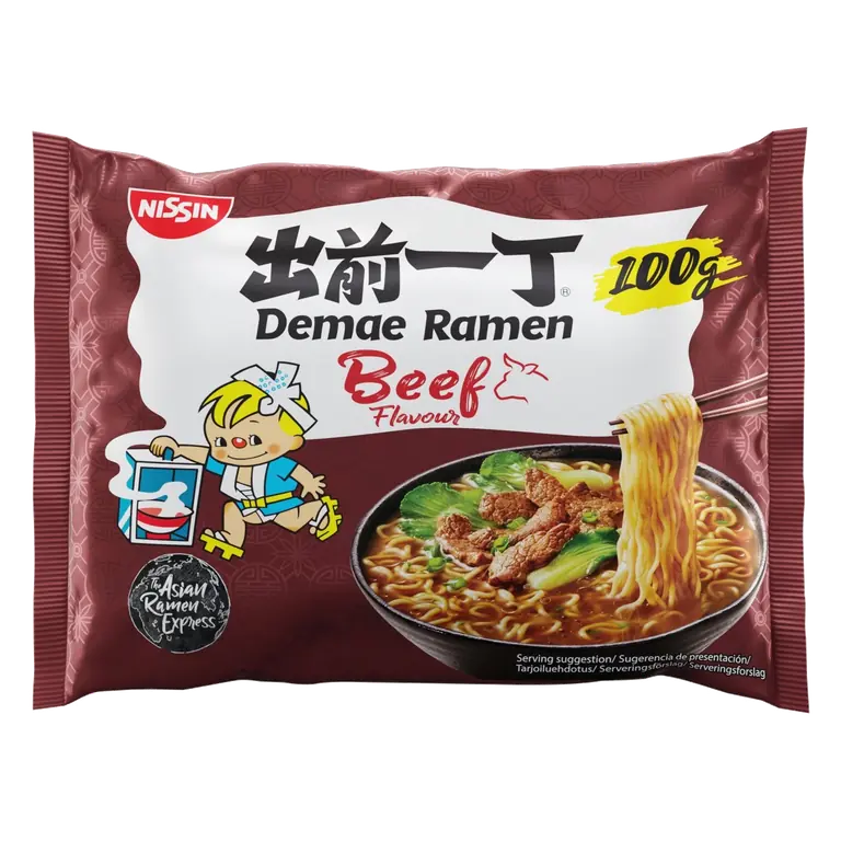Nissin Demae Ramen Beef Instant Noodles 100g